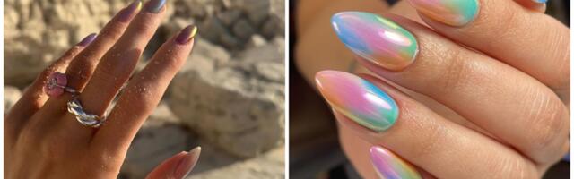 Seashell nails: Nokti u prelamajućim morskim bojama su najlepši manikir za leto