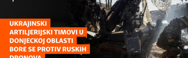 Ukrajinski artiljerijski timovi u Donjeckoj oblasti bore se protiv ruskih dronova