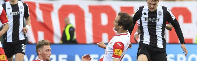 Partizan sa desetoricom preživeo na Karađorđu i ostao drugi, rezultat najviše odgovara Crvenoj zvezdi!