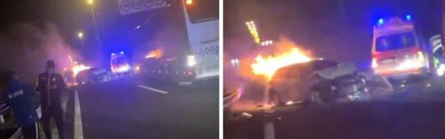 (VIDEO) Bravo, herojski čin! Fudbaleri rizikovali život i spasili čoveka iz automobila u plamenu