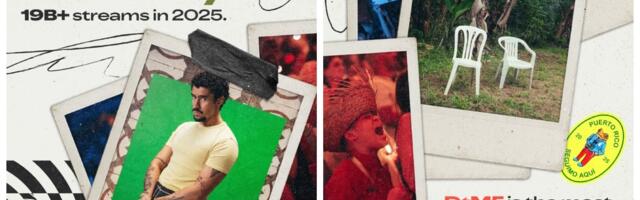 Bad Bunny ponovo na vrhu Spotify Wrapped liste za 2025.