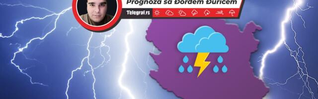 Pljuskovi sa grmljavinom danas očekuju ove delove Srbije, evo i kada
