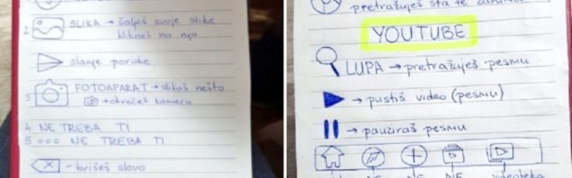 Unuka baki napravila uputstvo za korišćenje Vibera i Jutjuba