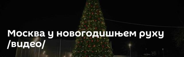 Москва у новогодишњем руху /видео/