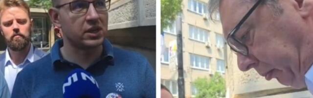 Predsednik Vučić izašao pred radnike GSP-a: Dijalogom do rešenja problema