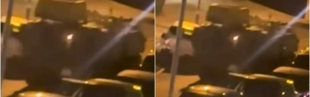 (VIDEO) Pijani vojnici ukrali tenk! Drama na ulicama, juri velikom brzinom i gazi sve pred sobom - ljudi pobegli u stanove i sa zgrada snimaju ludilo