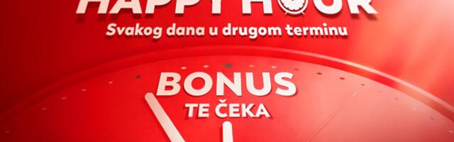 REGISTRUJ SE I ULOVI HAPPY HOUR U MERIDIANU - SVAKOG DANA NOVI BONUSI!