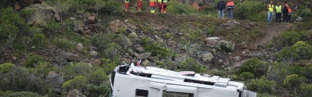 Autobus se srušio u provaliju na Kanarskim ostrvima, jedna osoba poginula