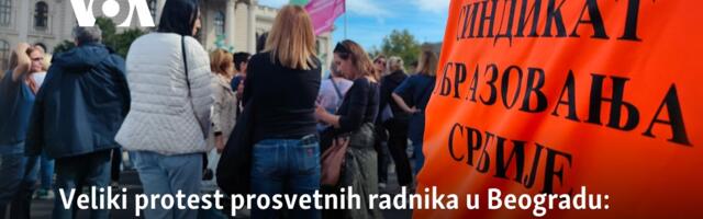 Veliki protest prosvetnih radnika u Beogradu: "Opet ste nas prevarili"