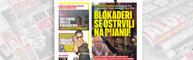 BLOKADERI SE OSTRVILI NA DIJANU! Razočarani što je prekinula štrajk glađu i ostala živa