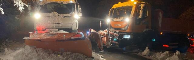 JP “Gradac“ oglasilo se o stanju na putevima na teritoriji Čačka nakon sinoćnjeg snega