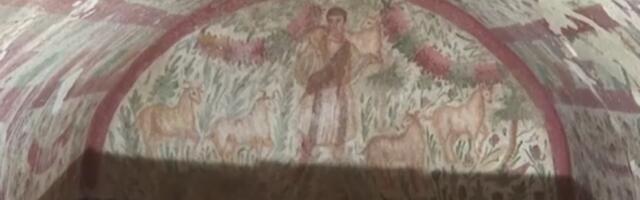 Откривена фреска „Доброг пастира” у древном гробу