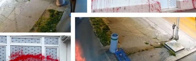 OŠTINSKI ODBOR SNS SURČIN OŠTRO OSUDIO NAPAD U DOBANOVCIMA: Stranačke prostorije tokom noći isprskane crvenom farbom - NEVIĐENI VANDALSKI NAPAD (VIDEO)