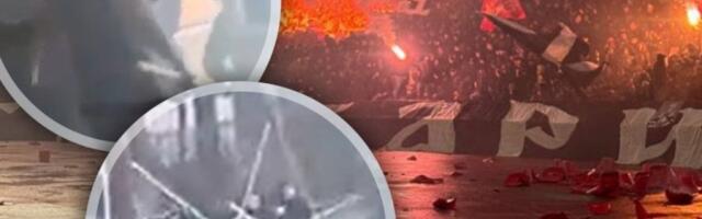 EKSKLUZIVNI SNIMAK HAOSA PRED 178. VEČITI DERBI! Velika tuča u kafiću na Petlovom brdu, delije saterale grobare u ćošak! (VIDEO)