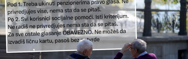 "NE PRIVREĐUJEŠ VIŠE, NEMAŠ ŠTA DA SE PITAŠ" Blokaderi sve nervozniji i sve suroviji, obraz nemaju, a ovako ponižavaju: Penzionerima treba ukinuti pravo glasa