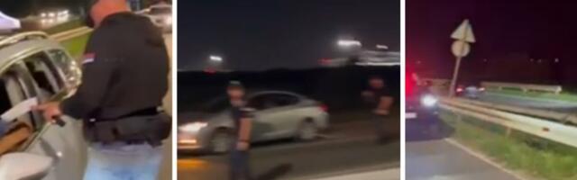 POLICIJA I NOĆAS BLOKIRALA OBA IZLAZA SA AERODROMA: Pohvatani i kažnjeni divlji taksisti (VIDEO)