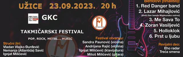 Festival muzičkih vibracija u subotu u GKC-u