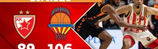 Težak poraz Zvezde: Valensija nokautirala crveno-bele