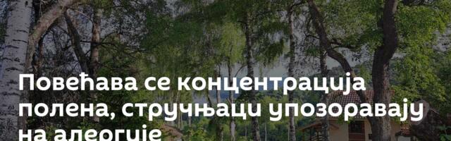 Повећава се концентрација полена, стручњаци упозоравају на алергије