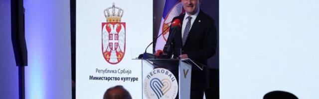 Ministar Selaković proglasio Leskovac Prestonicom kulture Srbije za 2026: Kultura nije samo deo života, ona je suština života!