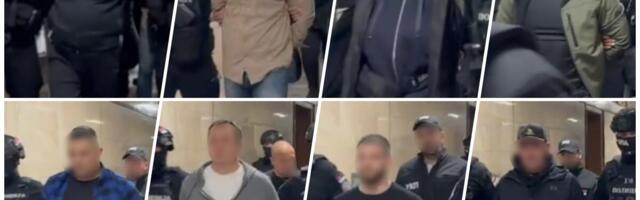 VLASNIK RESTORANA, KONOBAR, POLICAJCI, SUPRUGA... Pogledajte snimak svih 8 uhapšenih zbog nestanka Aleksandra Nešovića (VIDEO)