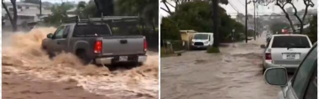 HITNO EVAKUISANO 5.500 LJUDI, BRANA SAMO ŠTO NIJE PUKLA! Katastrofalne poplave, ljudi beže, uništeno stotinu kuća, NAJGORE tek dolazi na Havajima! (FOTO/VIDEO)