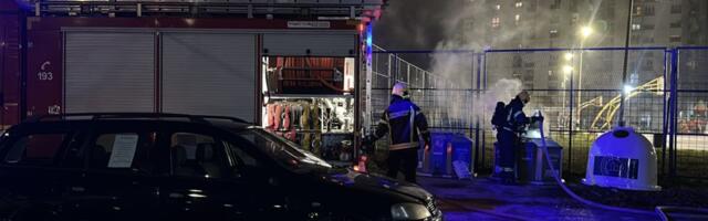 Drama na čačanskom keju: Zapaljen kontejner, stanari potrčali da gase plamen