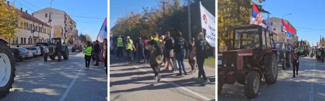 Poljoprivrednici traktorima krenuli za Novi Sad (VIDEO)