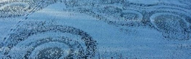 U zaleđenom jezeru se prikazali Bogodica i Isus (FOTO)