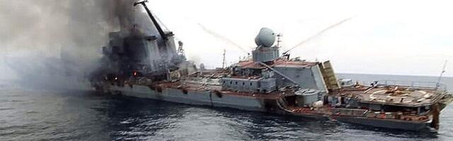 Pojavile su se fotografije i snimci ruskog ratnog broda dok tone