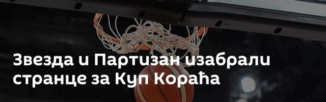 Звезда и Партизан изабрали странце за Куп Кораћа