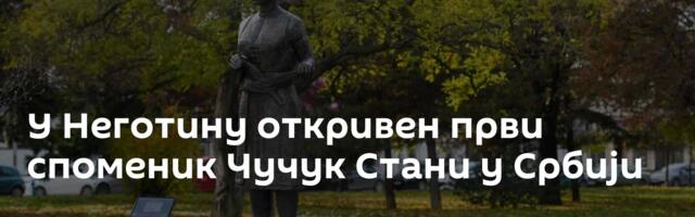 У Неготину откривен први споменик Чучук Стани у Србији