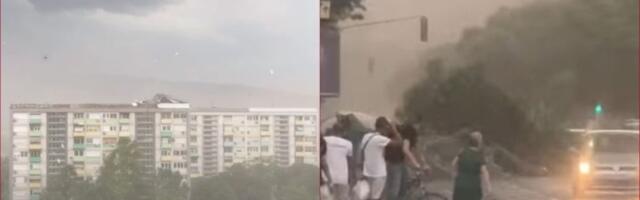 Crni oblaci nad Skopljem: Jaka oluja napravila veliku štetu (VIDEO)
