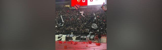 Navijači Parnog valjka napravili haos na početku derbija, lomili i bacali stolice na Marakani