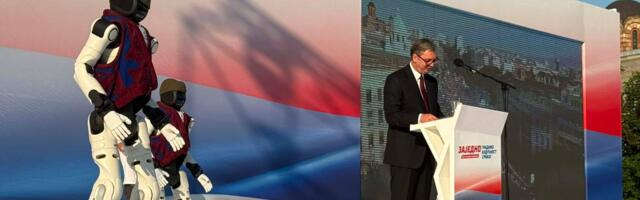 Spektakl na skupu „Srbija – jedna porodica“: Roboti pokazali kako se igra „Moravac“ (VIDEO)