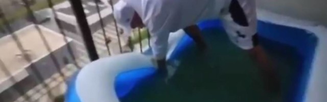 Nekad ne vredi ni stan od 300.000 evra - Beograđanin sa terase ispraznio vodu iz bazena
