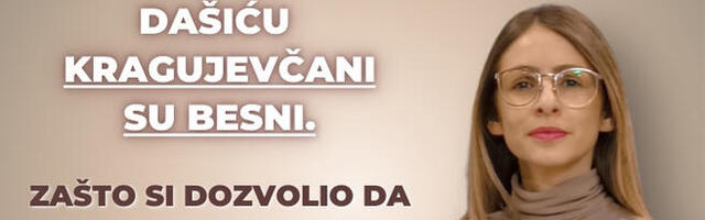 Maša Cvetkoović: Dašiću Kragujevčani su besni. Zašto si dozvolio da nam grad izgleda kao divlja deponija?