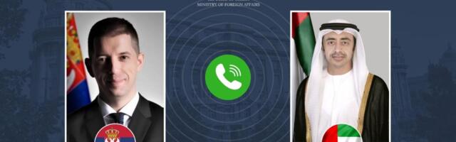 ĐURIĆ RAZGOVARAO SA ŠEIKOM ABDULAHOM BIN ZAJEDOM AL NAHJANOM: Srpski ministar se zahvalio na pomoći pri evakuaciji naših građana i osudio napade na UAE