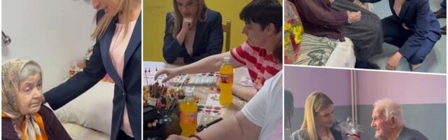 "DOŠLO JE VREME DA MI BRINEMO O NJIMA" Ministarka Đurđević Stamenkovski u Ljuboviji obišla dom za stare i podelila vesti o merama podrške penzionerima (FOTO)