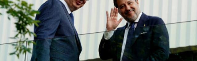 "UVEREN SAM DA ĆEMO NASTAVITI DA RAZVIJAMO PARTNERSTVO"! Vučić se oglasio nakon sastanka sa Mateom Salvinijem! (FOTO)