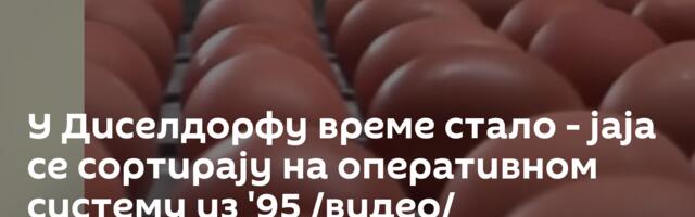 У Диселдорфу време стало - јаја се сортирају на оперативном систему из '95 /видео/