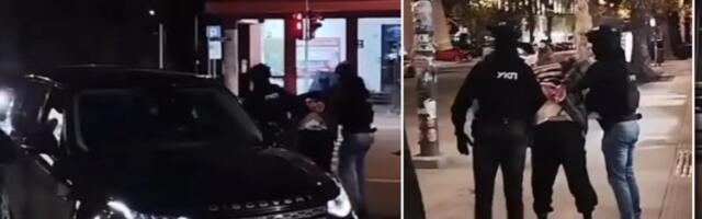 Snimak filmskog hapšenja na Dorćolu: Osmorica policajaca uletela u radnju (VIDEO)