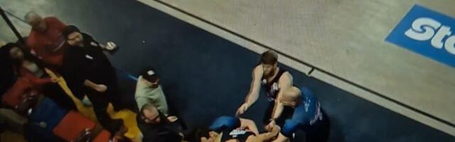 Haos u Grčkoj: Evan Furnije se zaleteo na navijača u prvom redu, sudija ga "zaključao" iza leđa
