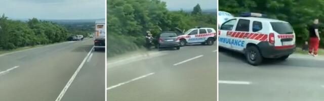 Auto se zakucao u ambulantno vozilo: Stravična nesreća na putu Paraćin - Zaječar, vozila uništena (VIDEO)