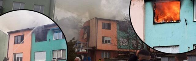 Pogledajte snimak stravičnog požara u Majdanpeku! Stan potpuno izgoreo! (FOTO/VIDEO)