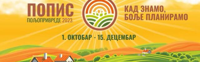 POTREBNI POPISIVAČI ZA POPIS POLJOPRIVREDE