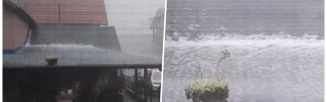 SNAŽNO NEVREME U POŽEGI! Sve se zabelelo od grada: Evo gde će noćas očekuje nevreme (VIDEO)