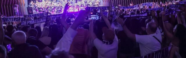 Grobari izviždali Telekom na promociji (VIDEO)