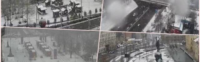 BEOGRAD SE ZABELEO: Pada prvi sneg ove godine u prestonici, prizori kao na razglednici (FOTO)