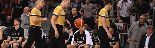 PARTIZAN – MEGA Sudije i igrači se vratili na teren, prazni se Čair! /VIDEO/